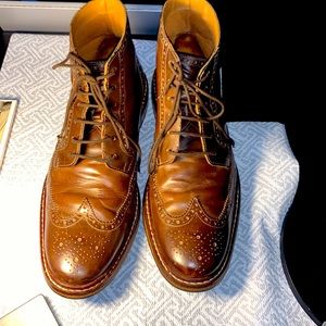 Cole Haan wingtip Williams Welt brown leather boots 9.5